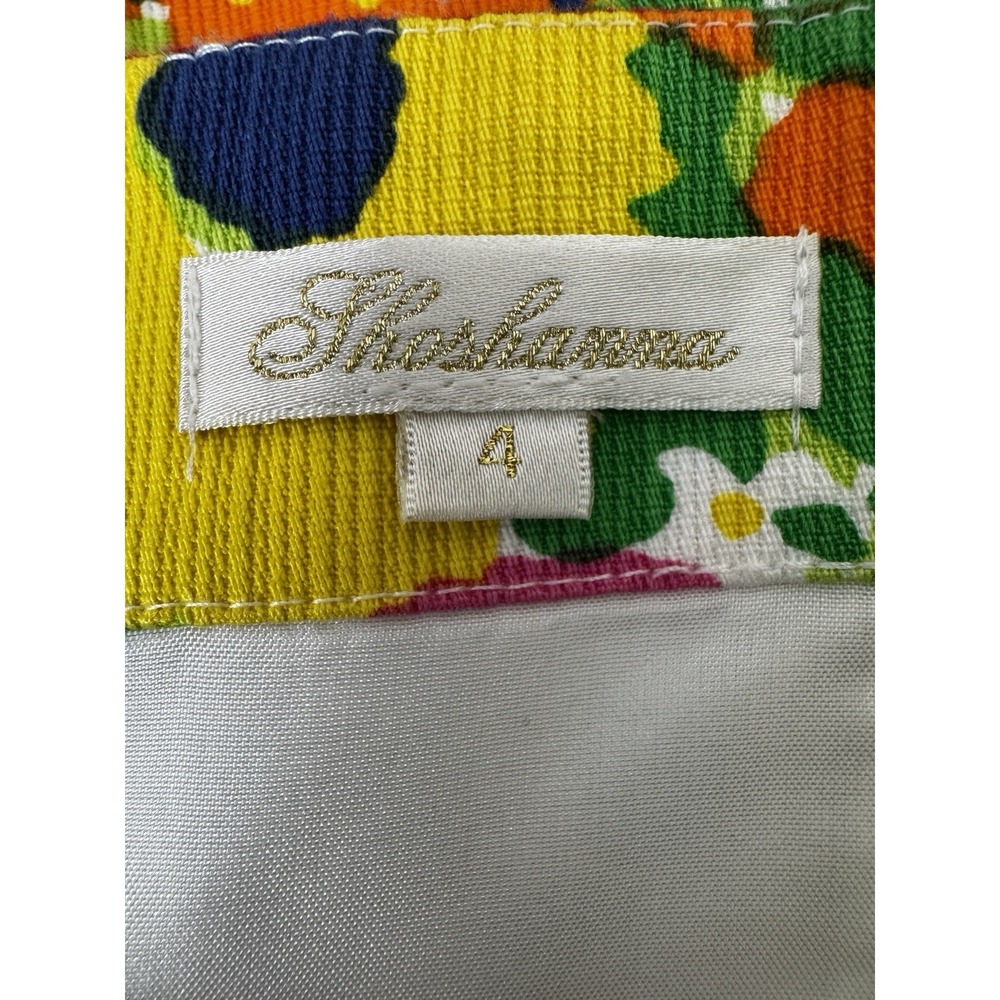 Shoshanna Women 4 Dress Floral Bloomcore Vibrant Pockets Luxury Resortwear Vacay - Picture 8 of 13